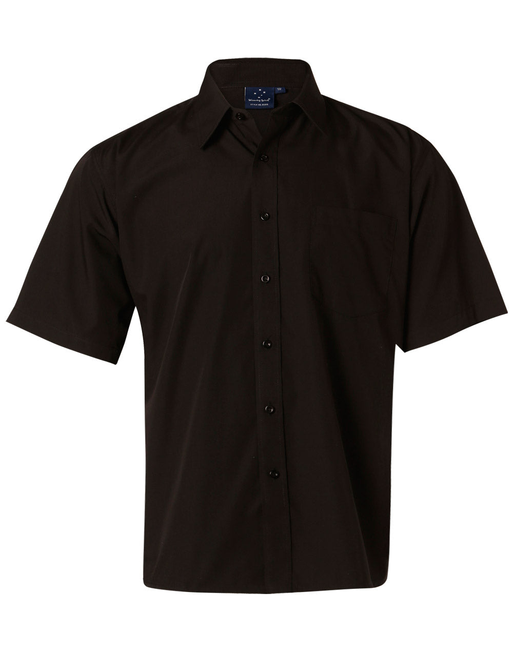 BS01S Mens Poplin Short Sleeve Business Shirt