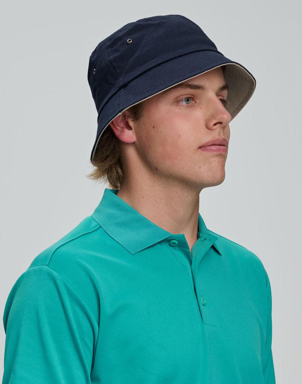 CH32A Enzyme Washed With Contrasting Underbrim Bucket Hat