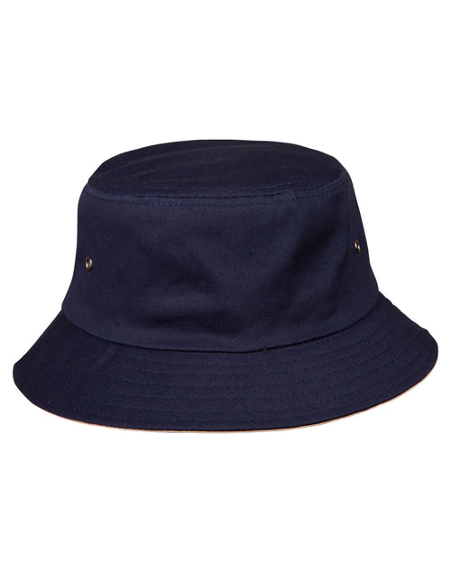 CH32A Enzyme Washed With Contrasting Underbrim Bucket Hat