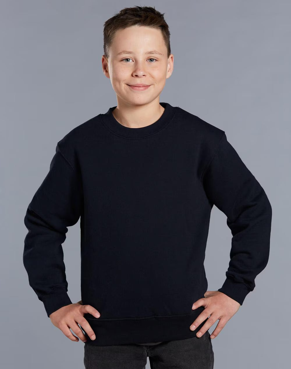 FL01K Kids American Style Crew Fleecy Sweat