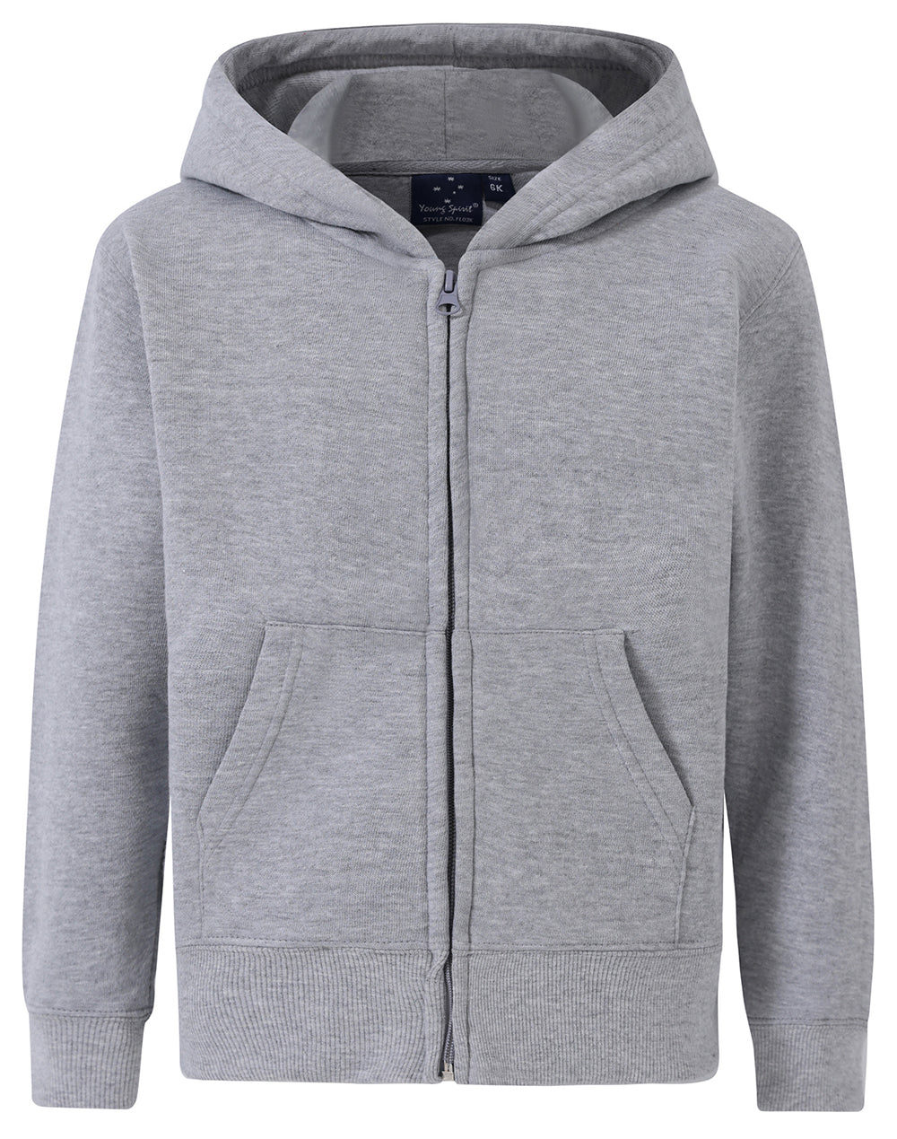 FL03K Kids Double Bay Full-Zip Fleecy Hoodie