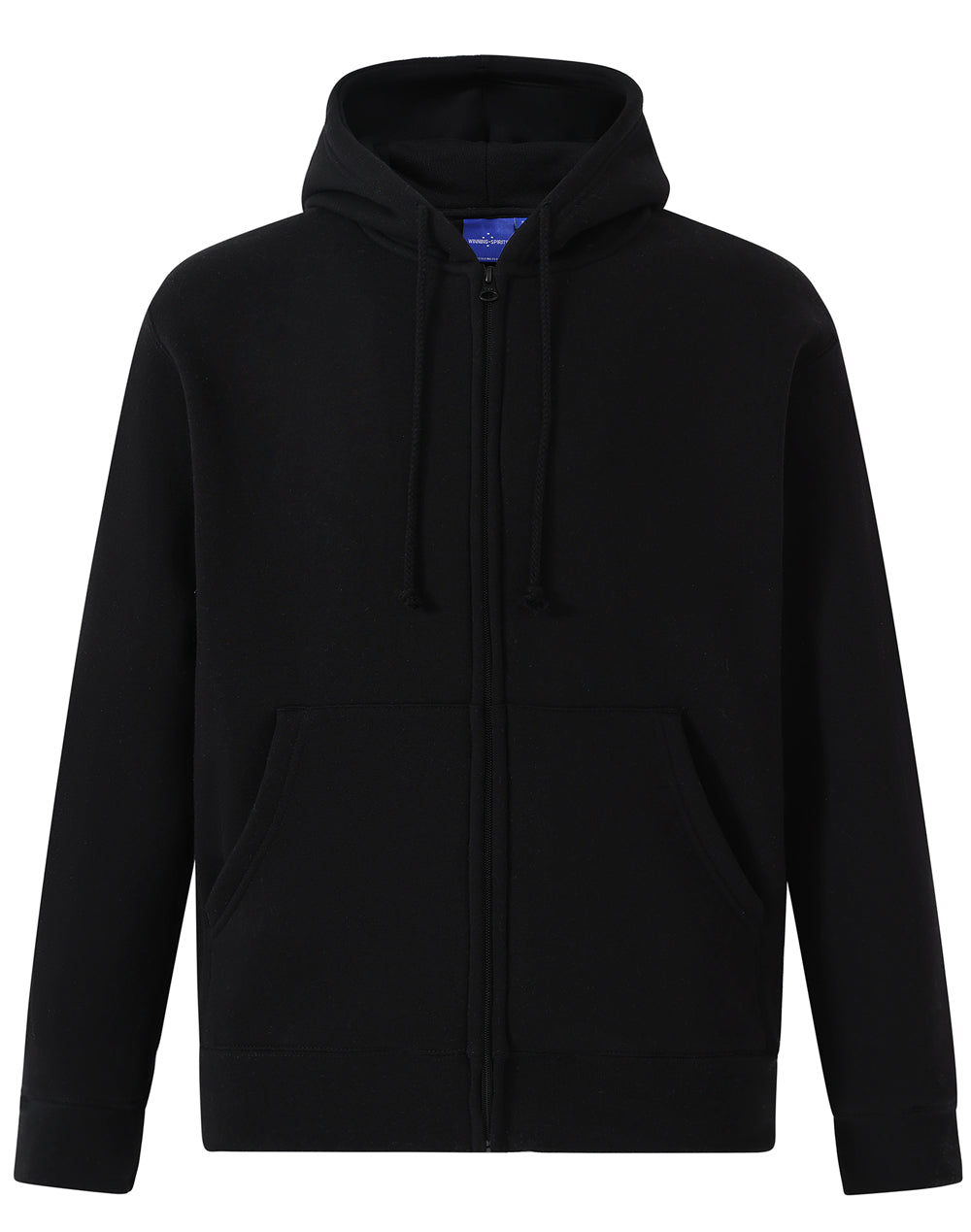 FL03 Mens Full-Zip Fleecy Double Bay Hoodie