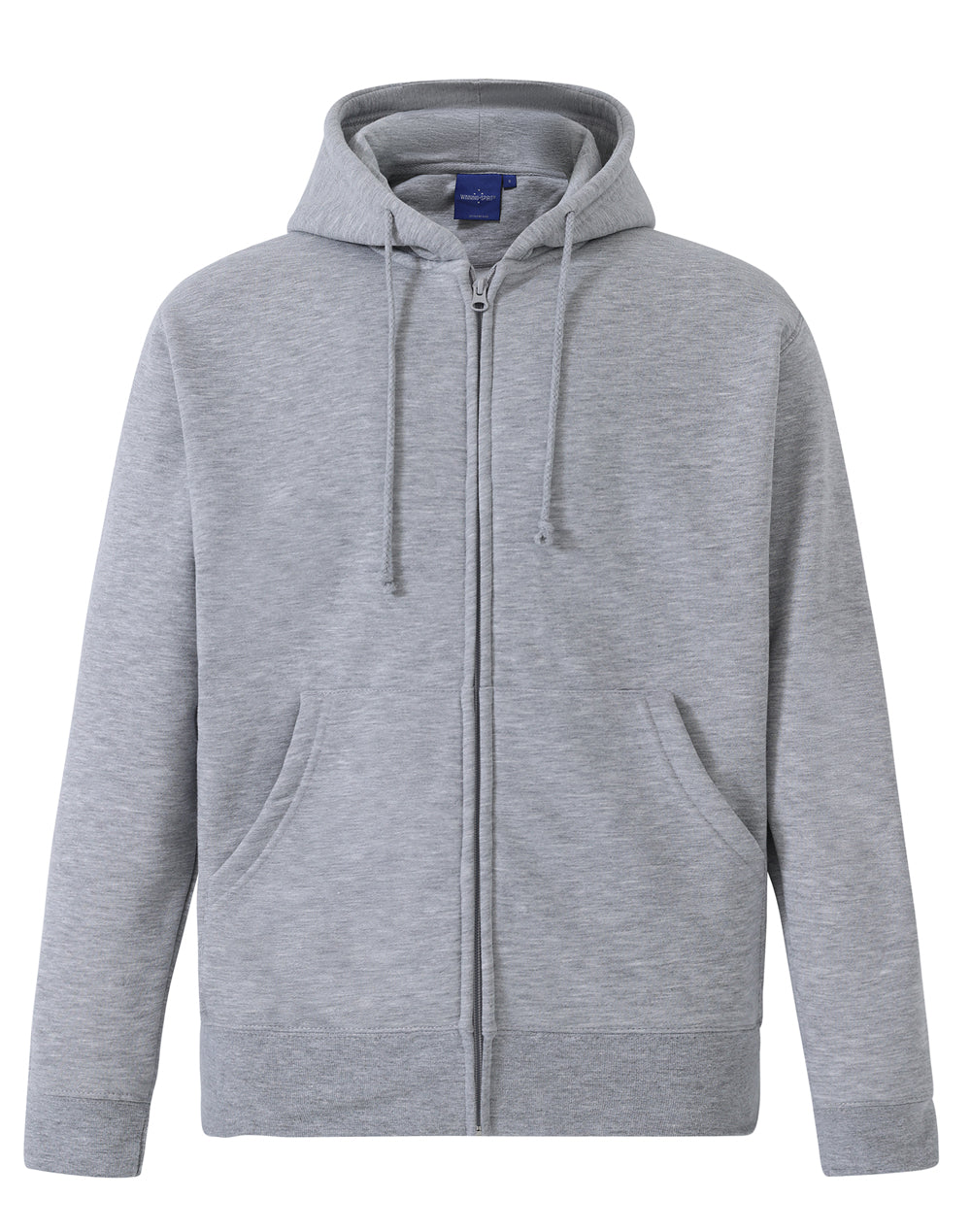 FL03 Mens Full-Zip Fleecy Double Bay Hoodie
