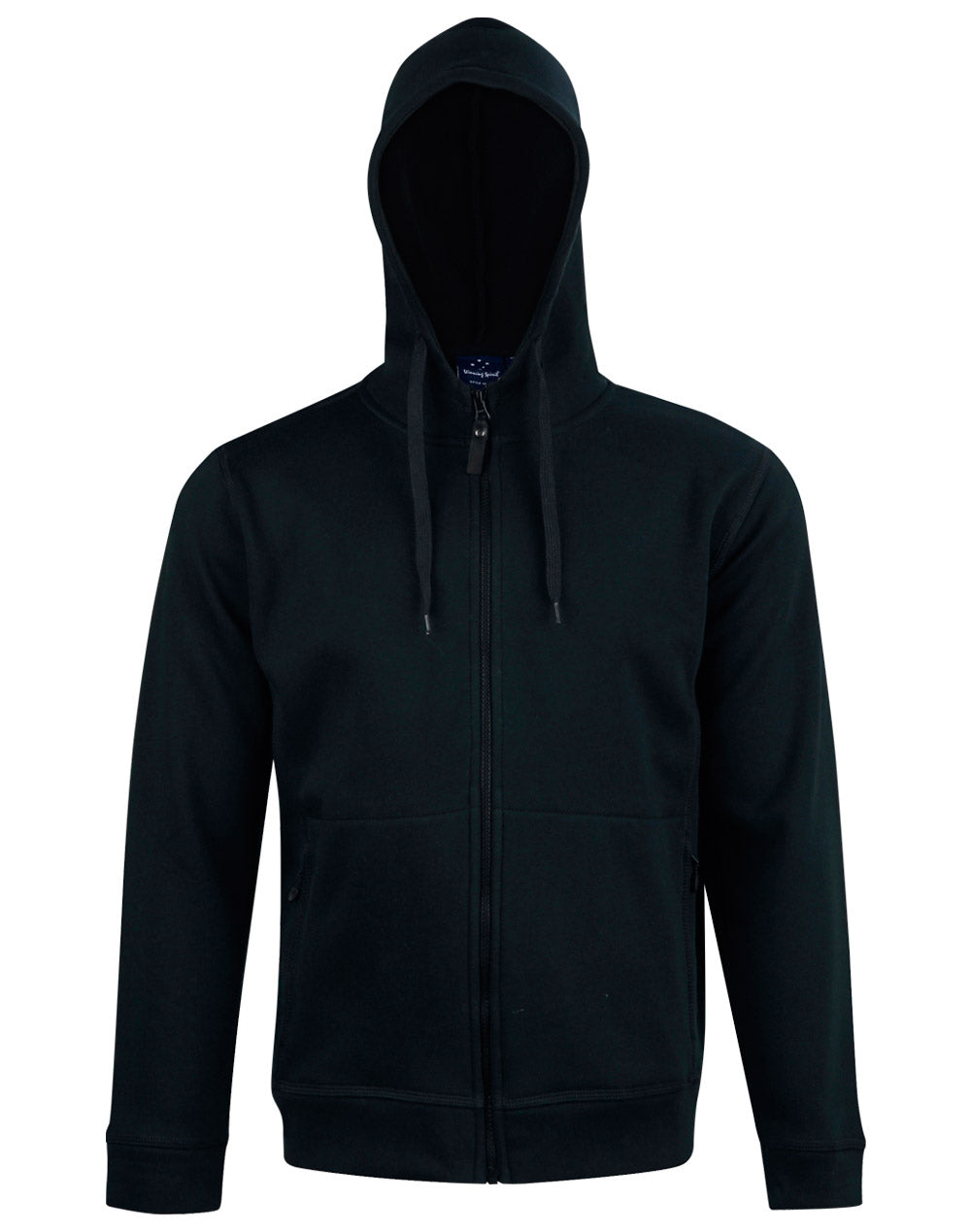 FL17 Mens Full Zip Contrast Bonded Fleece Hoodie