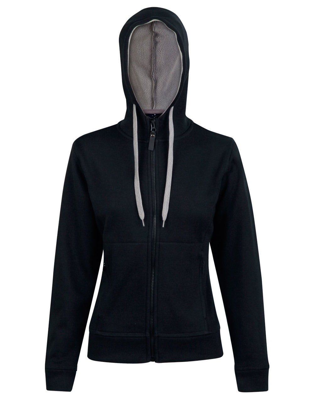 FL18 Ladies Full Zip Passion Pursuit Contrast Bonded Fleece Hoodie