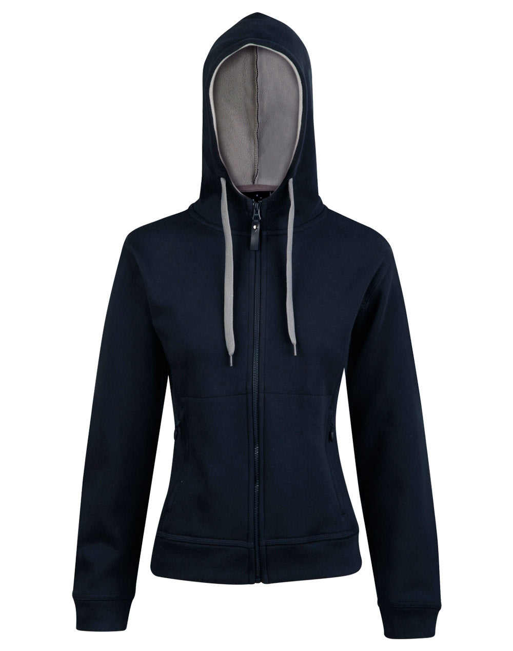 FL18 Ladies Full Zip Passion Pursuit Contrast Bonded Fleece Hoodie