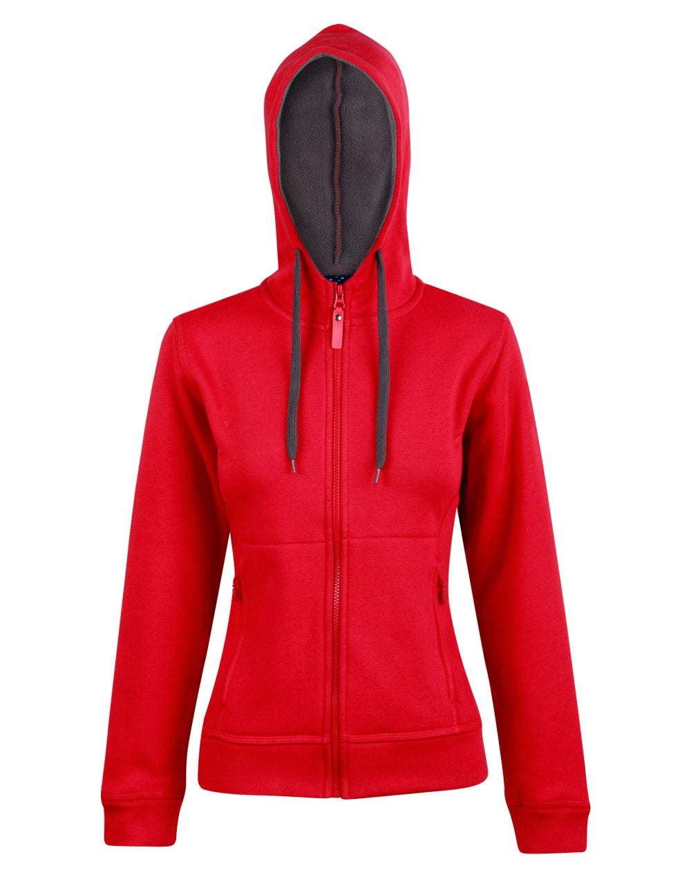 FL18 Ladies Full Zip Passion Pursuit Contrast Bonded Fleece Hoodie
