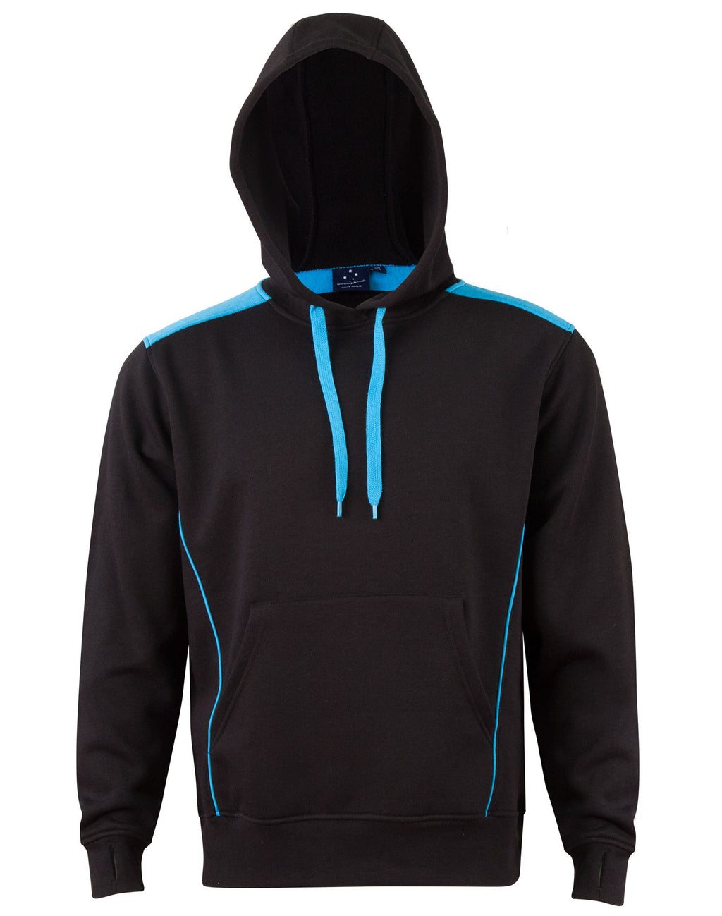 FL19 Unisex Adults' Close Front Contrast Fleece Hoodie