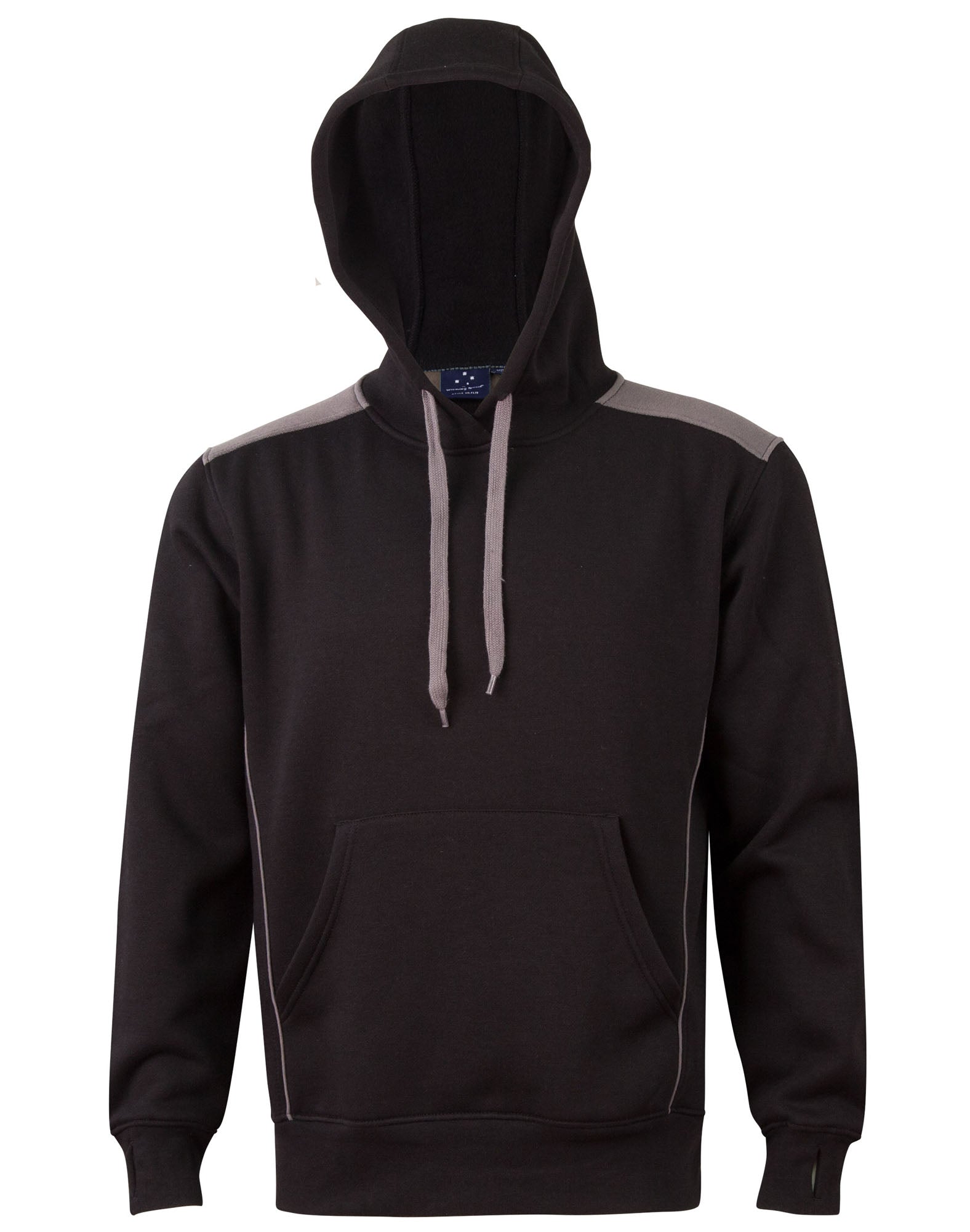FL19 Unisex Adults' Close Front Contrast Fleece Hoodie