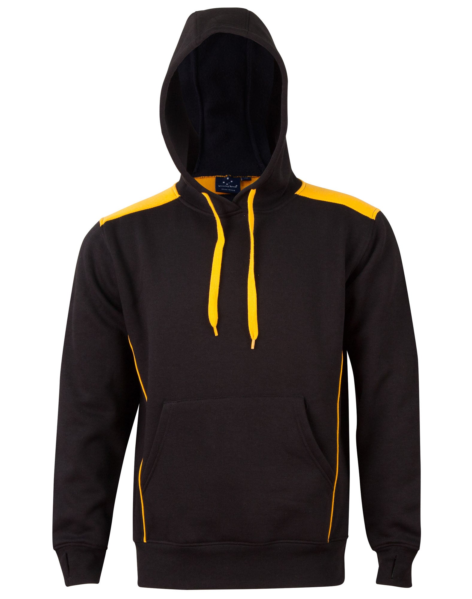 FL19 Unisex Adults' Close Front Contrast Fleece Hoodie
