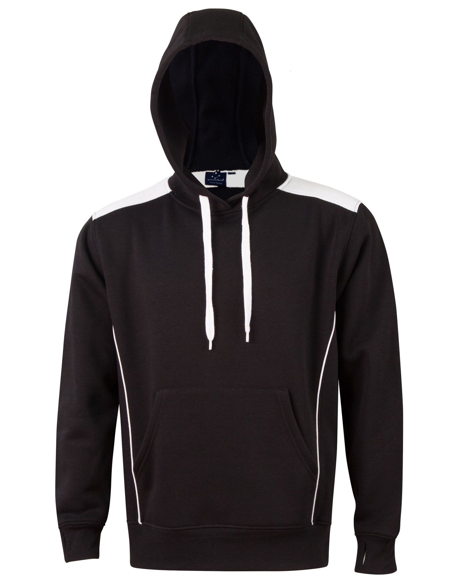 FL19 Unisex Adults' Close Front Contrast Fleece Hoodie