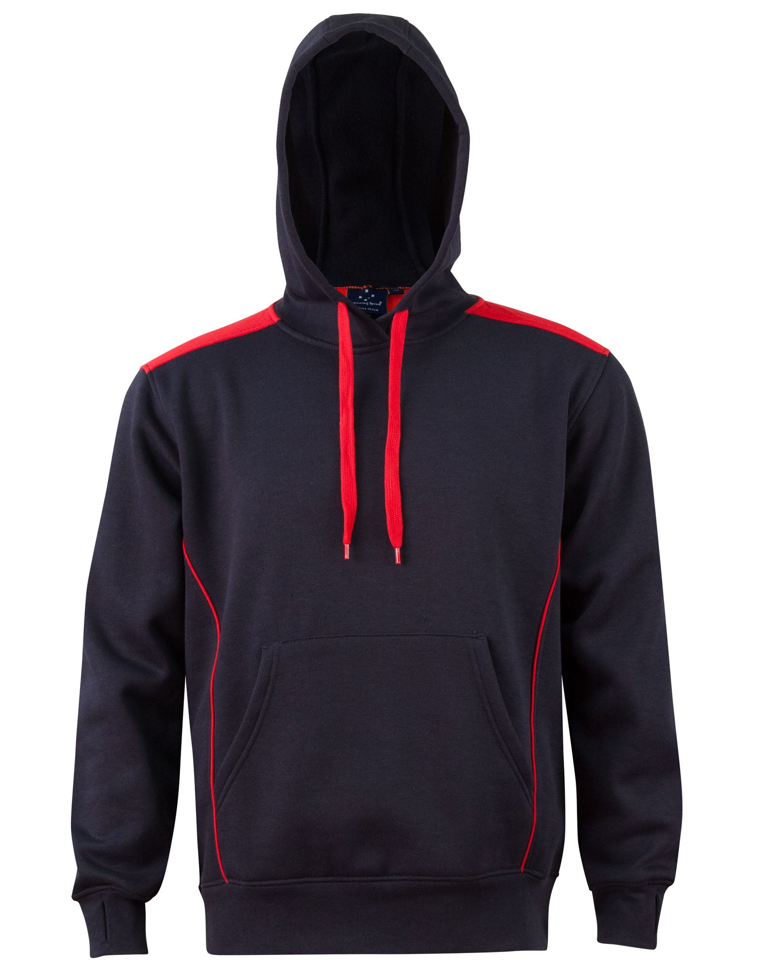 FL19 Unisex Adults' Close Front Contrast Fleece Hoodie