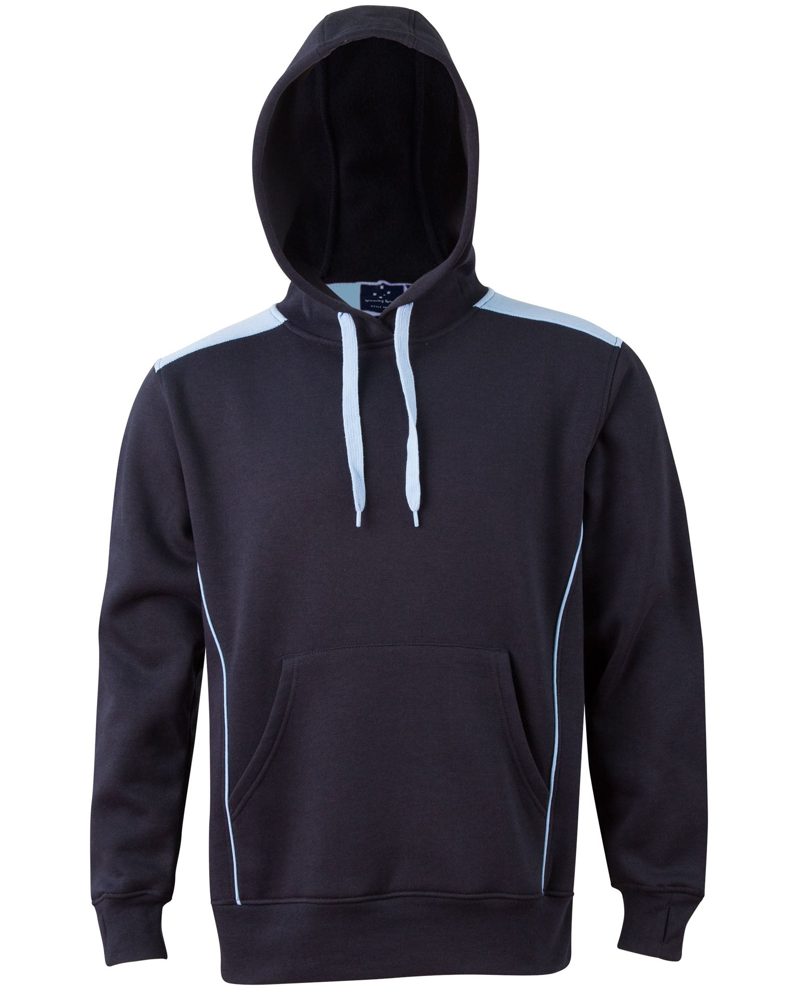 FL19 Unisex Adults' Close Front Contrast Fleece Hoodie