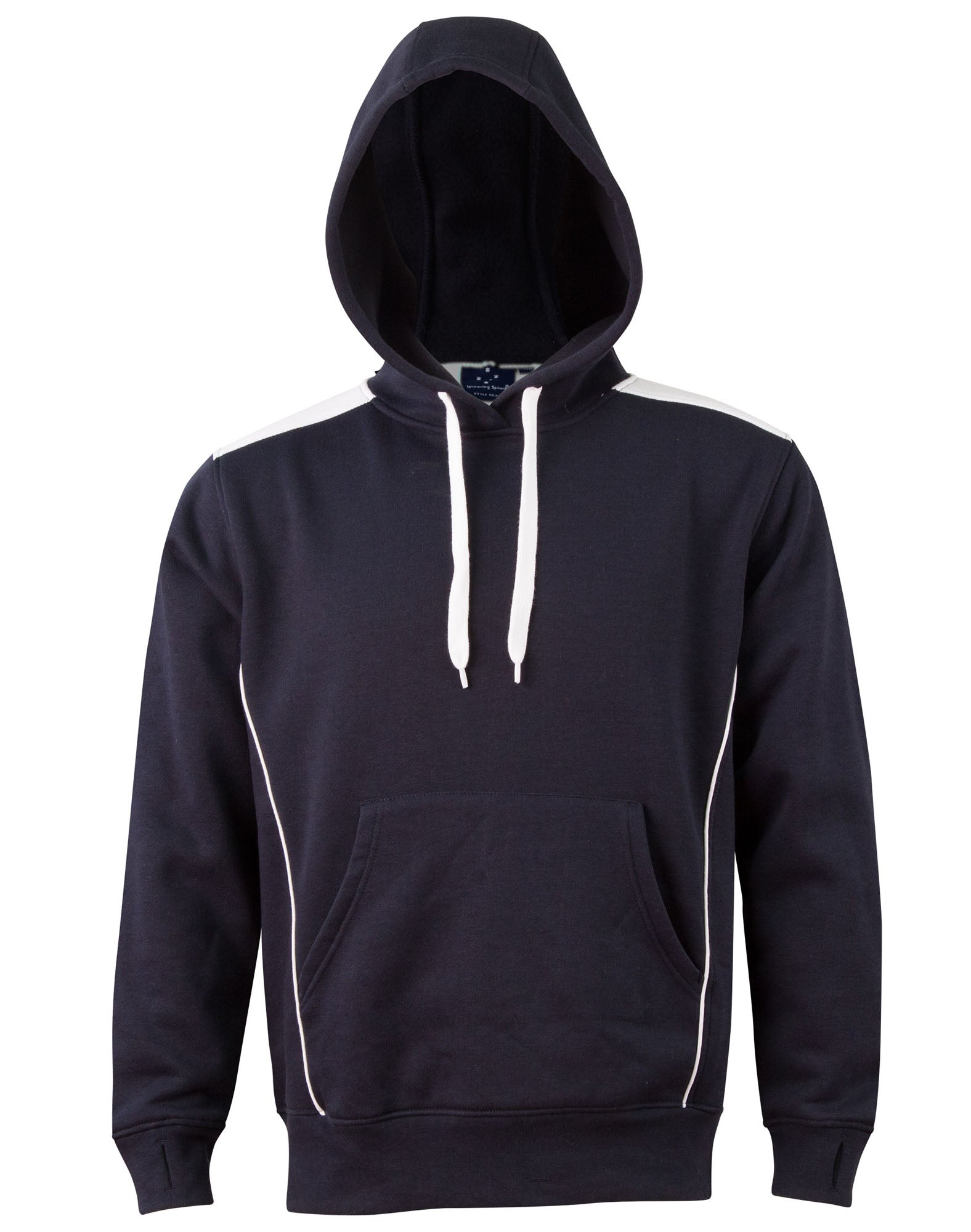 FL19 Unisex Adults' Close Front Contrast Fleece Hoodie