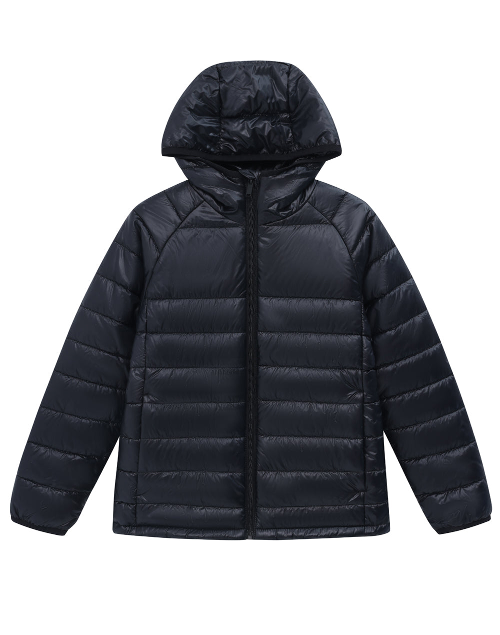 JK67 Unisex Sustainable Lightweight Hooded Puffer Jacket.