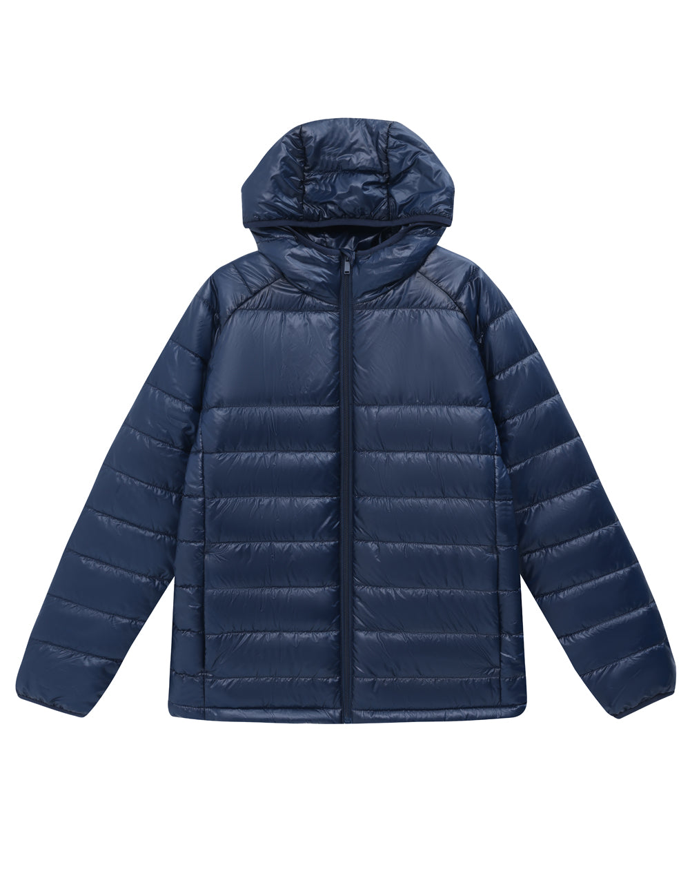JK67 Unisex Sustainable Lightweight Hooded Puffer Jacket.