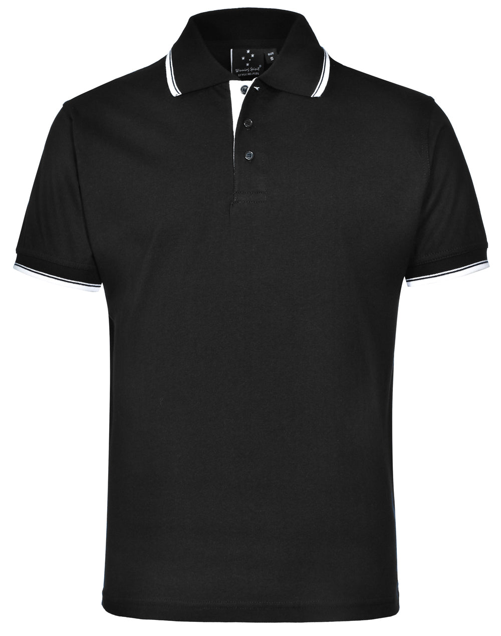 PS05 Unisex Cotton Contrast Jersey Knit Short Sleeve Polo
