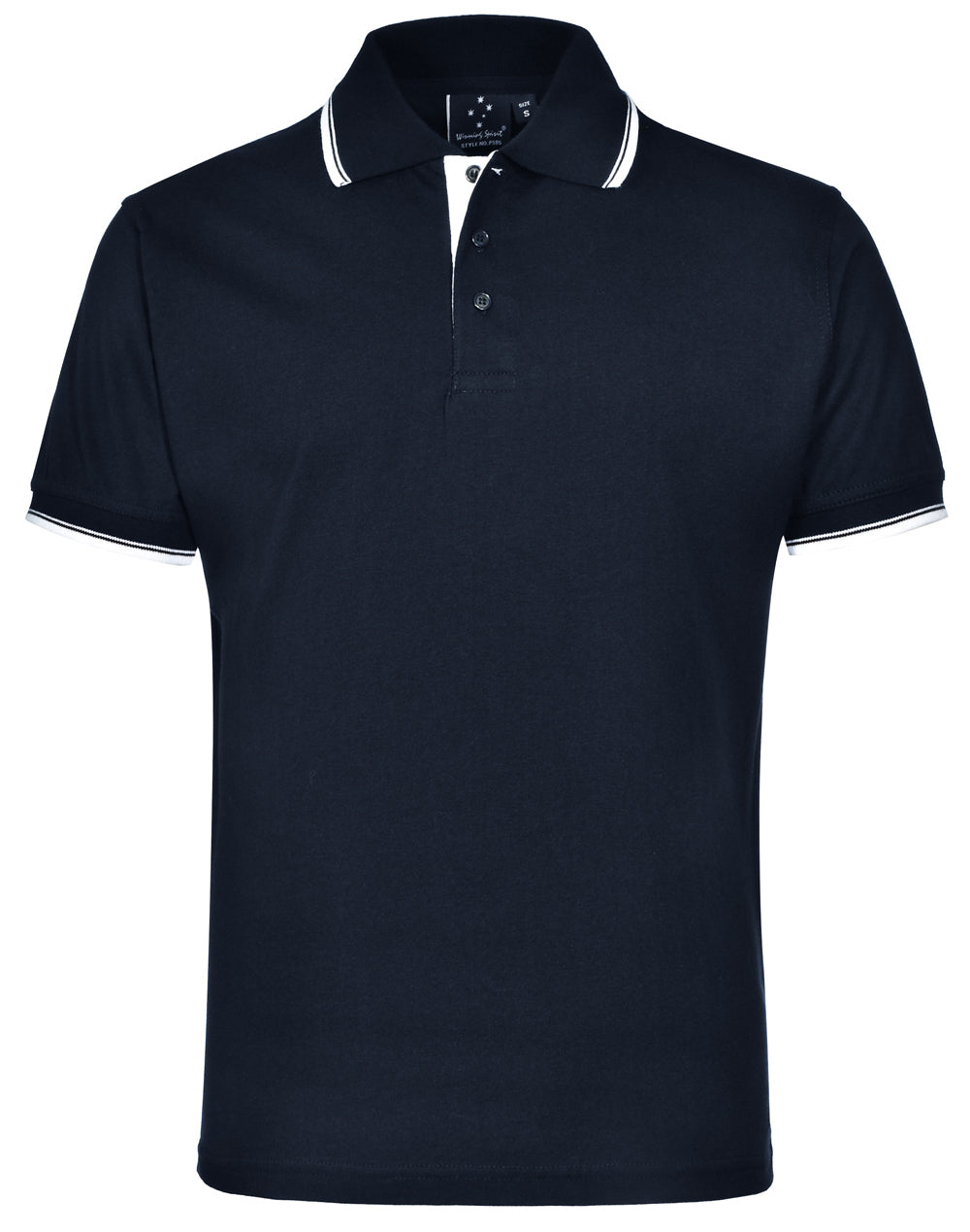 PS05 Unisex Cotton Contrast Jersey Knit Short Sleeve Polo