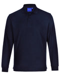 PS12 Unisex Traditional Poly/Cotton Pique Knit Long Sleeve Polo