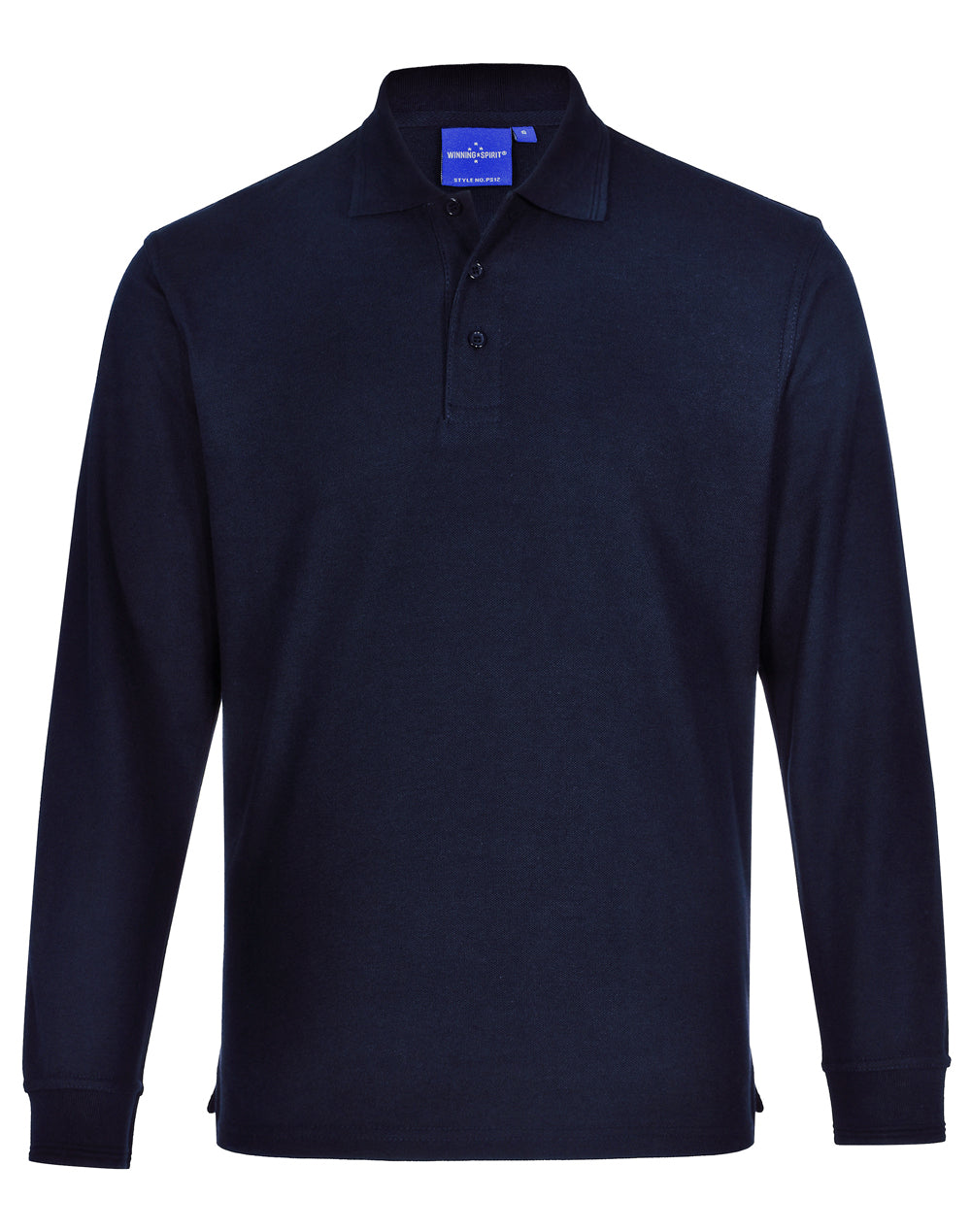 PS12 Unisex Traditional Poly/Cotton Pique Knit Long Sleeve Polo