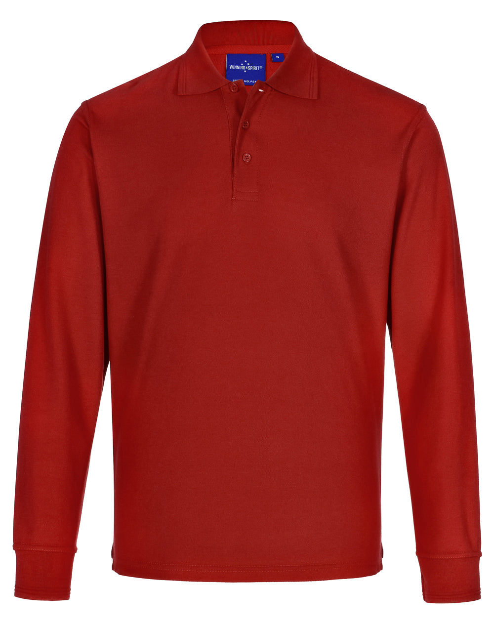 PS12 Unisex Traditional Poly/Cotton Pique Knit Long Sleeve Polo