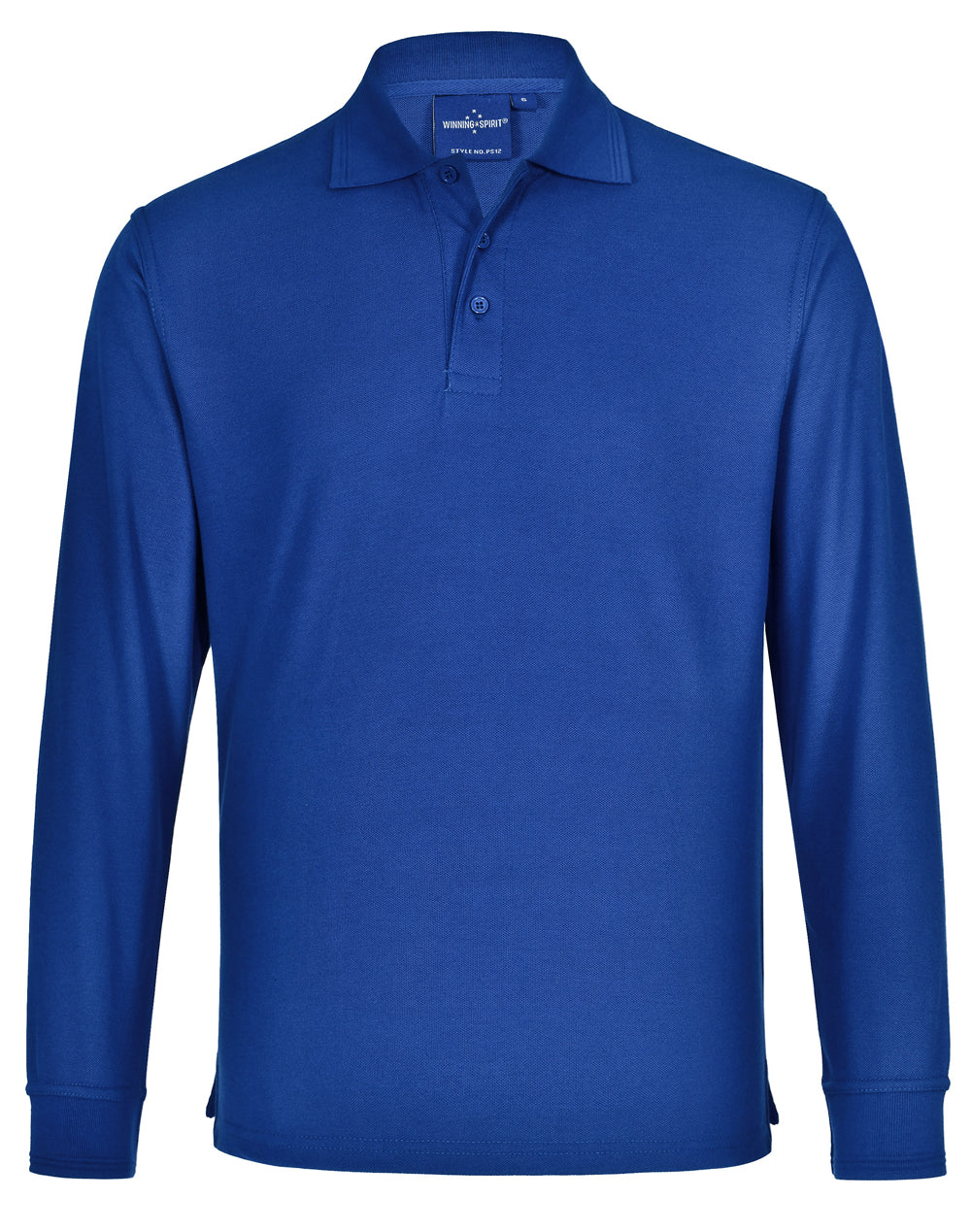 PS12 Unisex Traditional Poly/Cotton Pique Knit Long Sleeve Polo