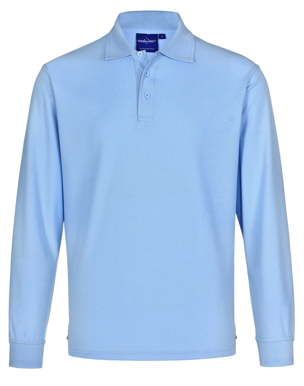 PS12 Unisex Traditional Poly/Cotton Pique Knit Long Sleeve Polo
