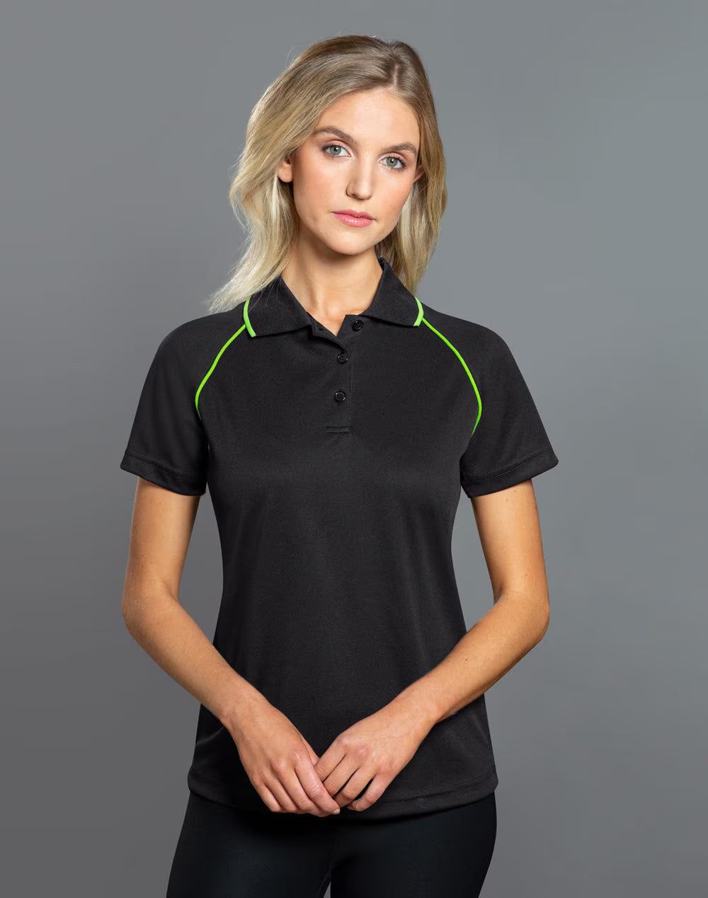 PS19 Ladies CoolDry® Raglan Short Sleeve Contrast Polo