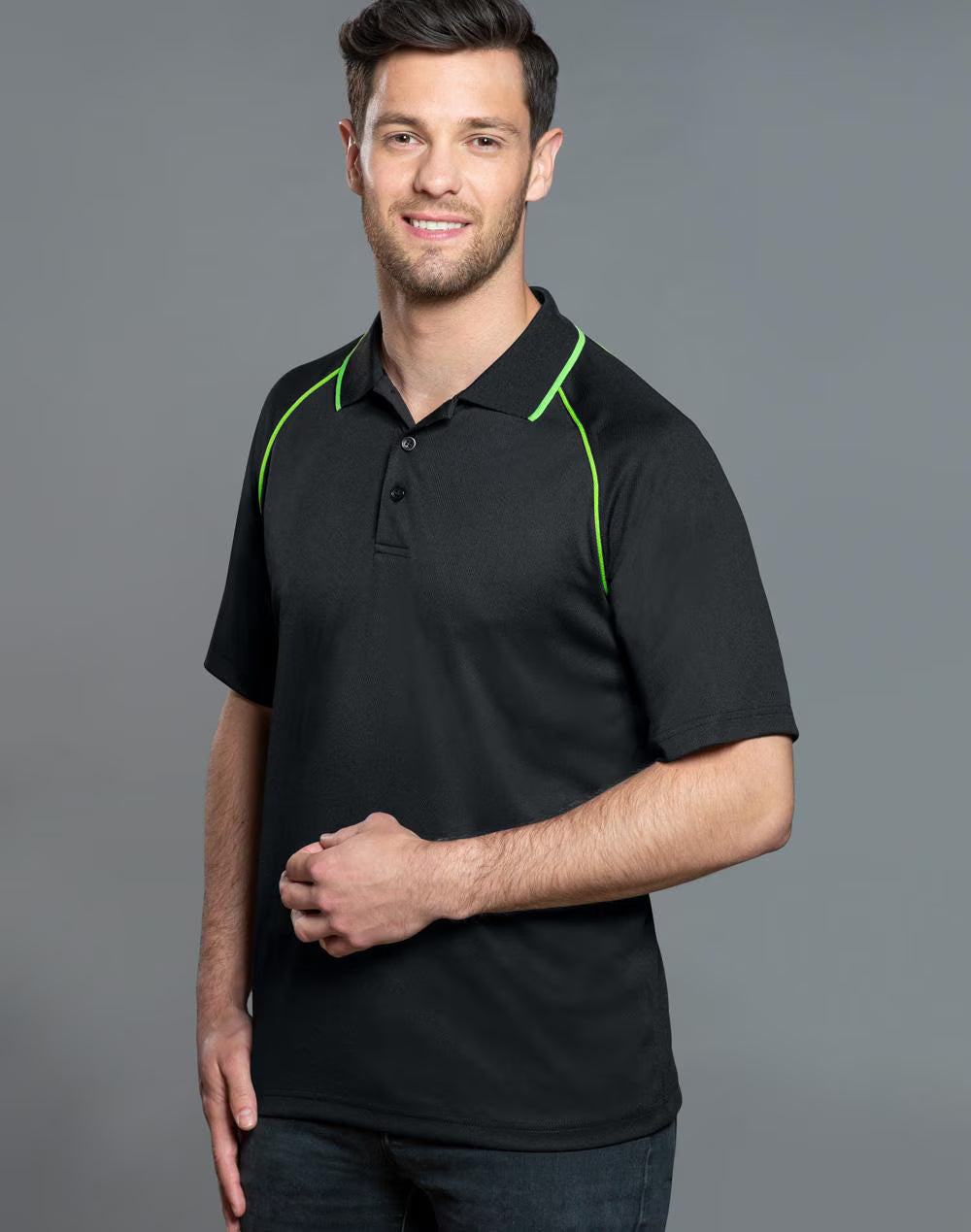 PS20 Mens CoolDry® Raglan Short Sleeve Contrast Polo