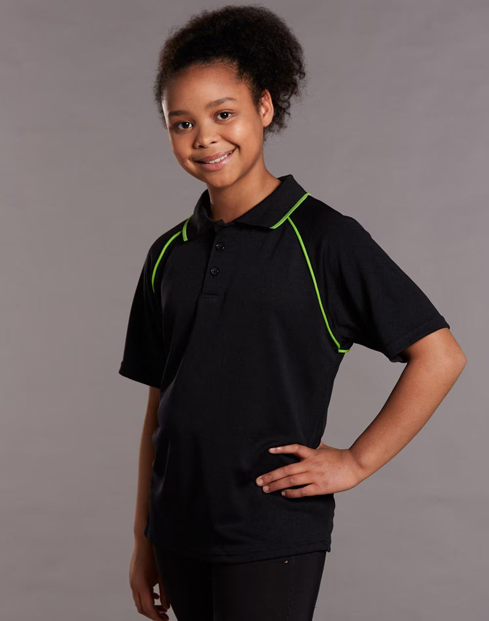 PS24 Kids CoolDry® Raglan Short Sleeve Contrast Polo