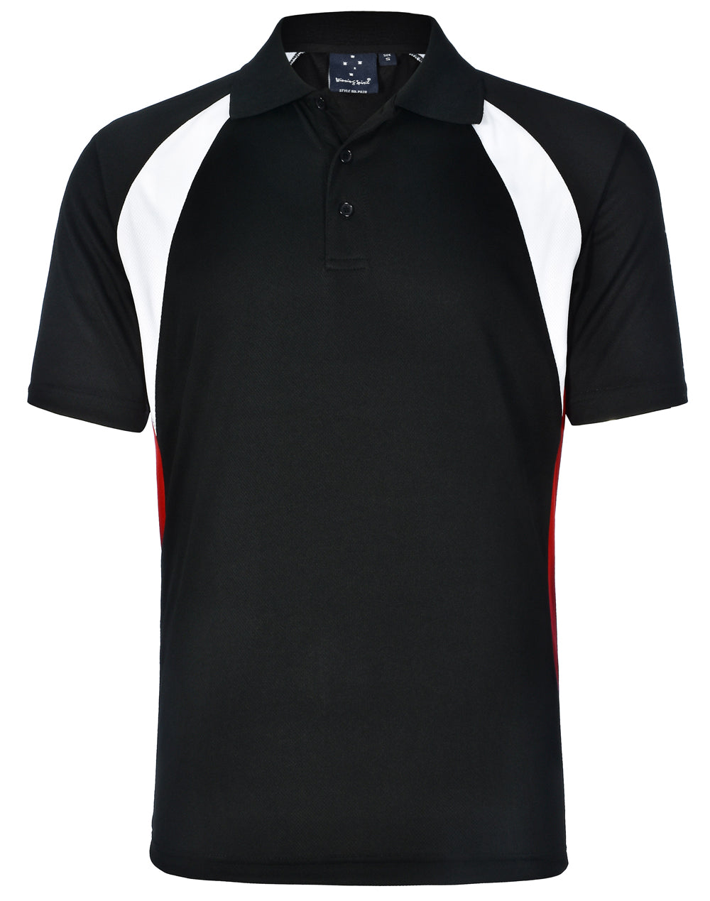 PS28 Mens CoolDry® Tri-colour Contrast Short Sleeve Polo
