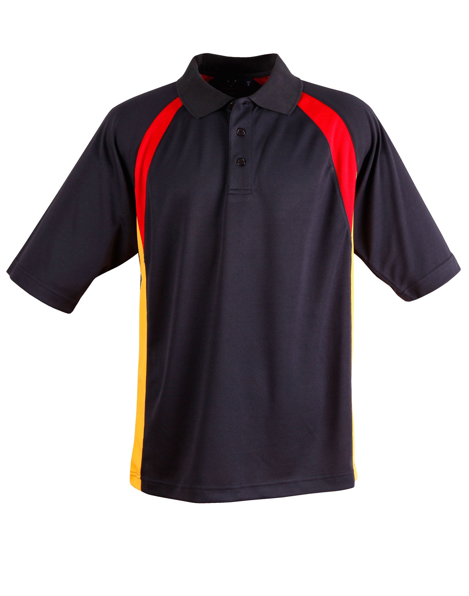 PS28 Mens CoolDry® Tri-colour Contrast Short Sleeve Polo