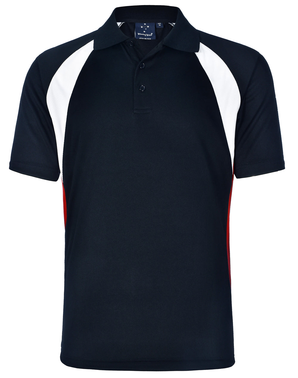 PS28 Mens CoolDry® Tri-colour Contrast Short Sleeve Polo