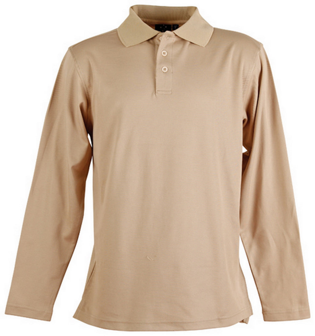 PS35 Mens Victory Plus TrueDry® Long Sleeve Polo