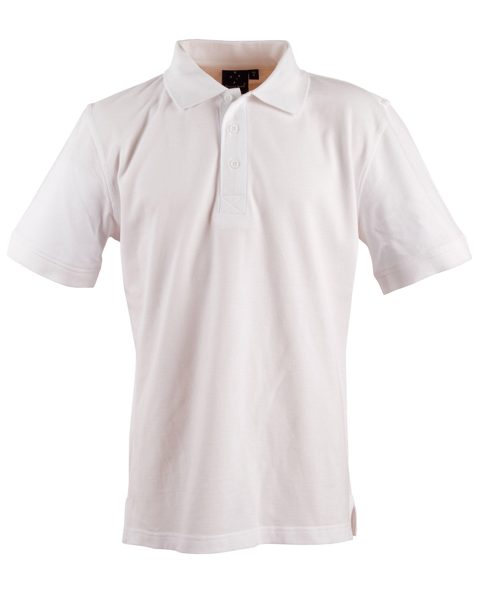 PS39 Mens Longbeach Cotton/Stretch Pique Knit Short Sleeve Polo