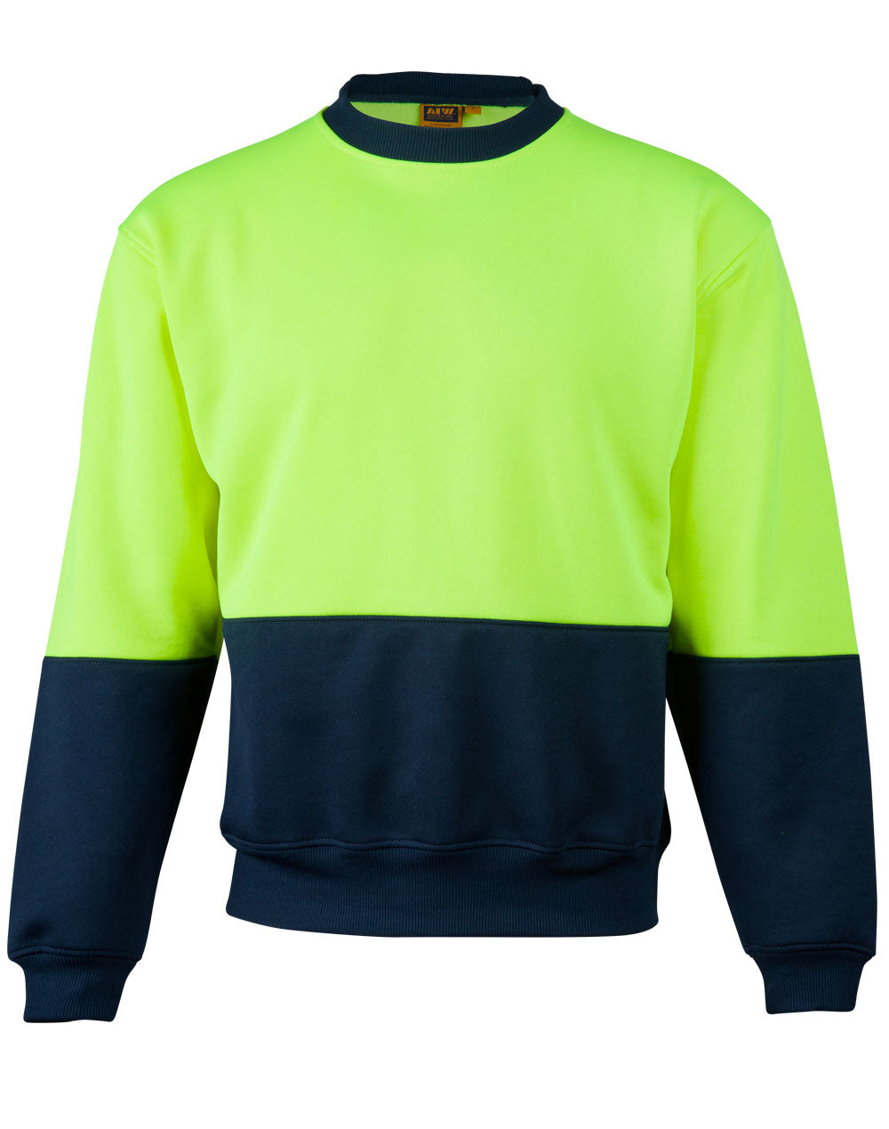 SW09 Mens High Visibility Two Tone Crew Neck Safety Windcheater