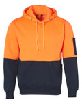 SW38 Unisex Hi-Vis Two Tones Fleecy Hoodie