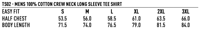 TS02 Mens London Crew Neck Long Sleeve Tee