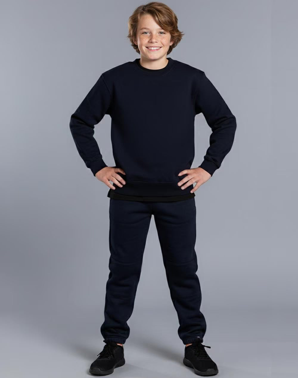 TP01K Kids Traditional Fleecy Eagle Track Pants