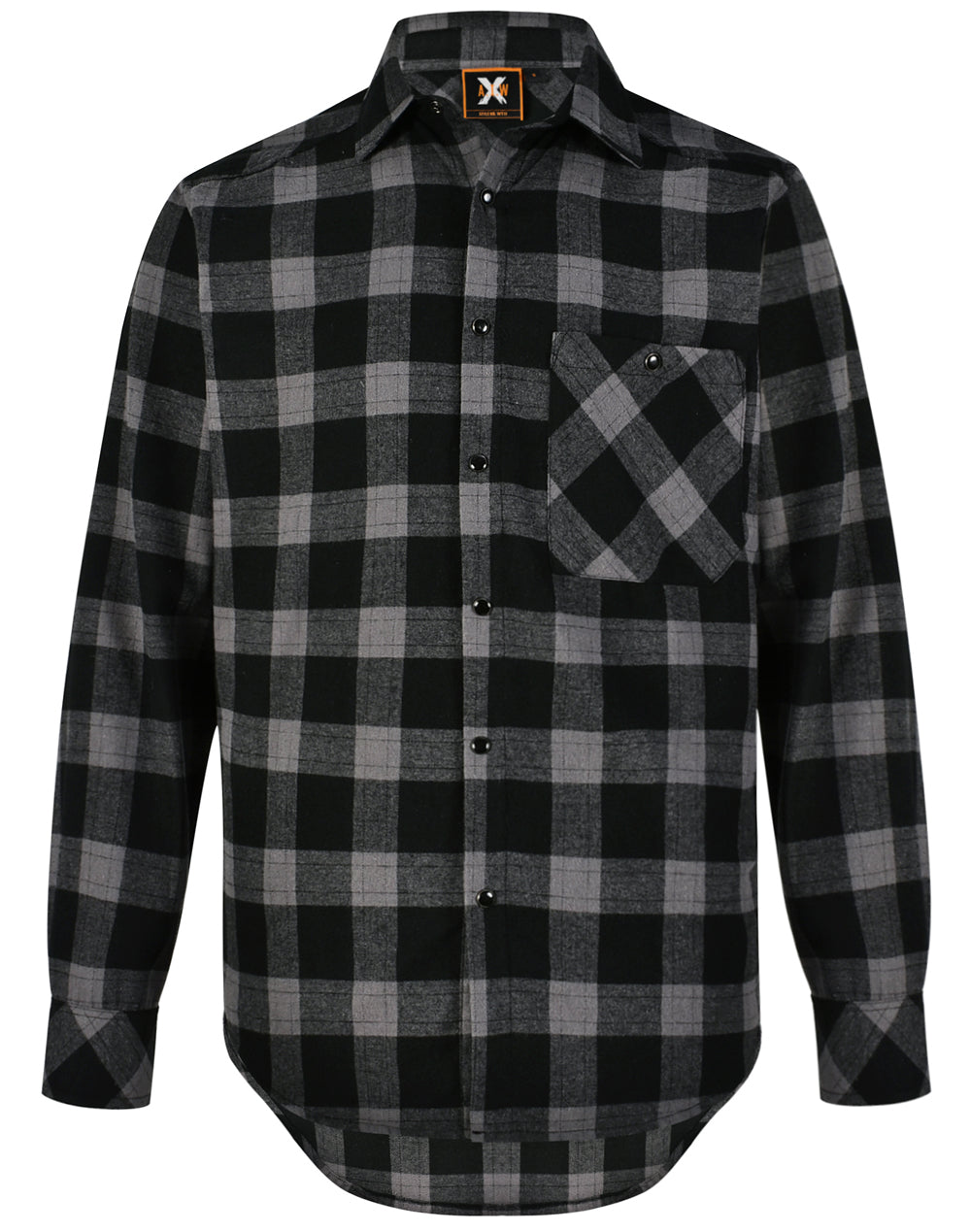 WT11 Unisex Classic Flannel Plaid LS Shirt