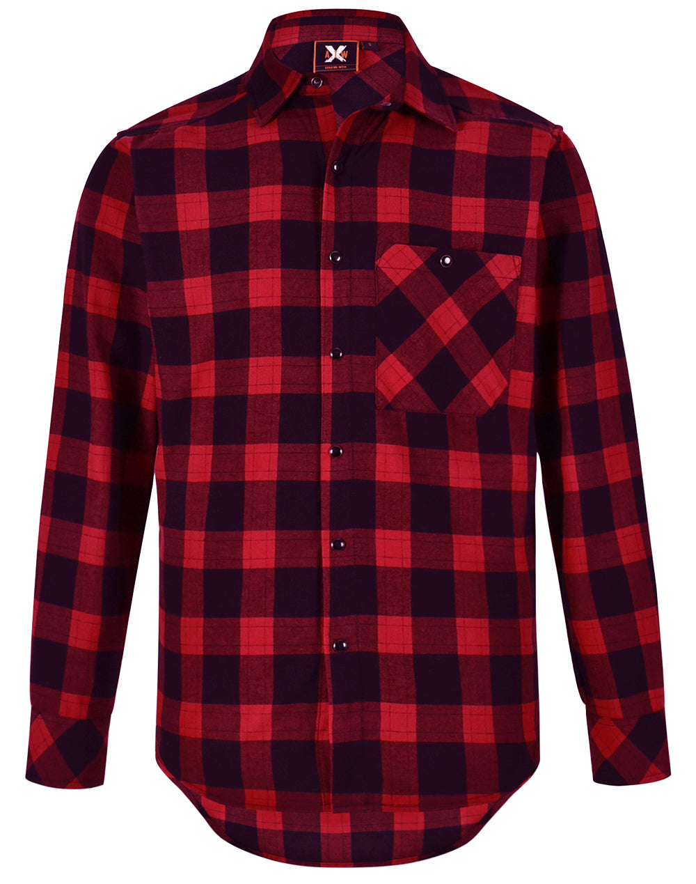 WT11 Unisex Classic Flannel Plaid LS Shirt