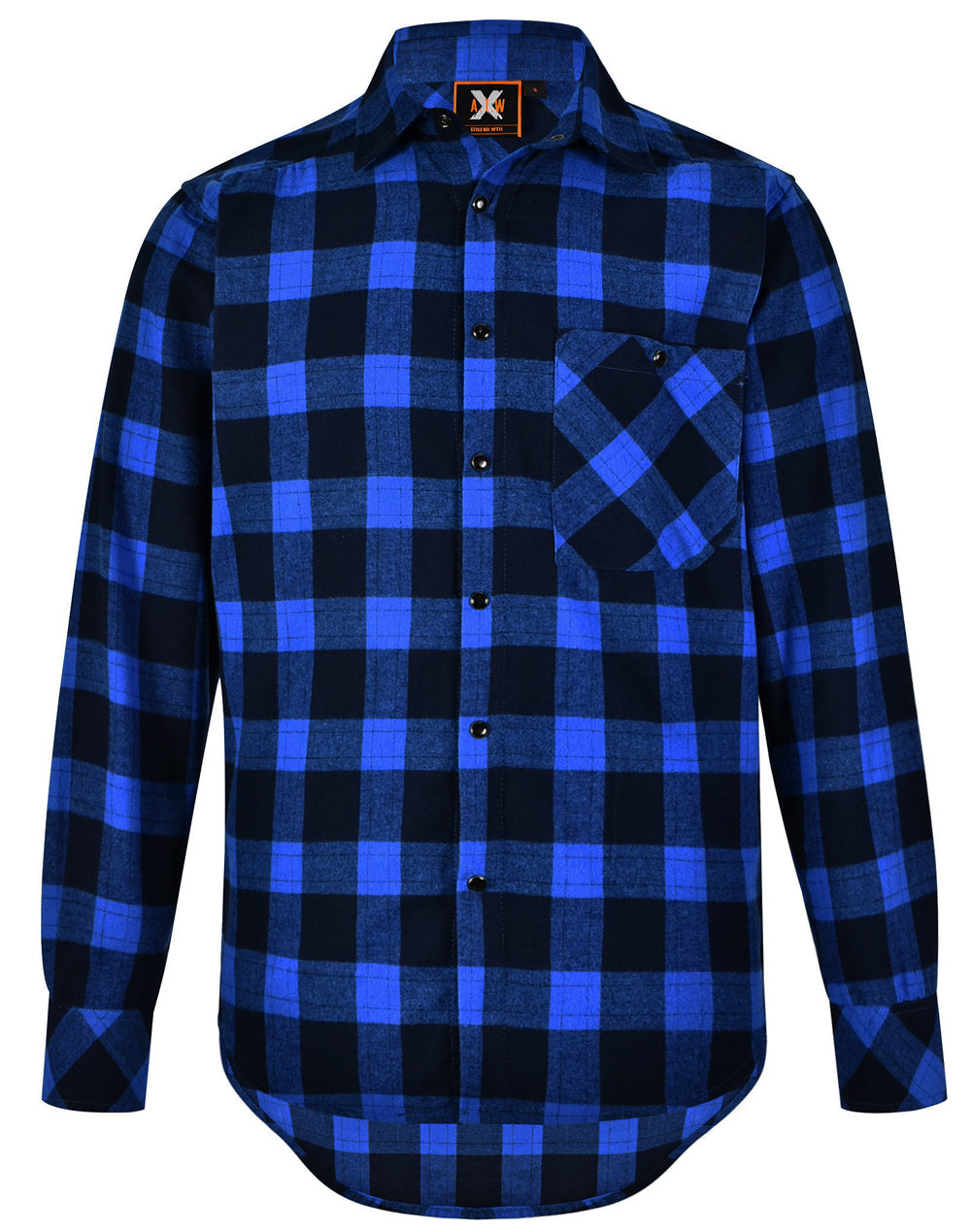 WT11 Unisex Classic Flannel Plaid LS Shirt