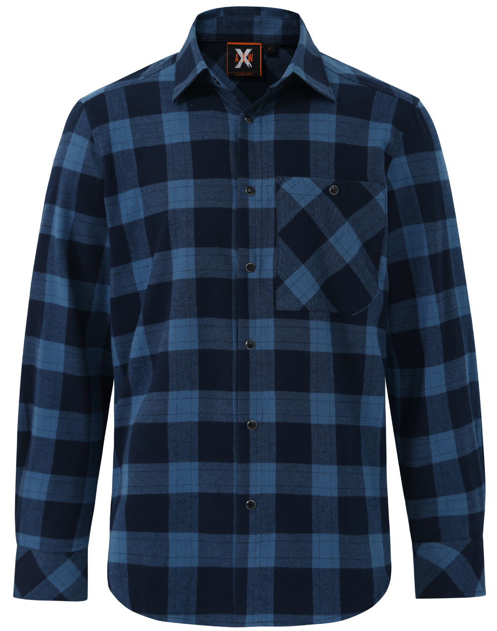 WT11 Unisex Classic Flannel Plaid LS Shirt